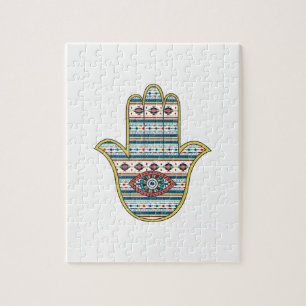 HAMSA-hand van het Fatimasymbool Legpuzzel