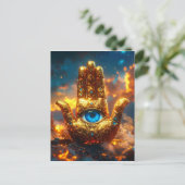 HAMSA HAND - ZEN BOEDDHISME BRIEFKAART (Staand voorkant)