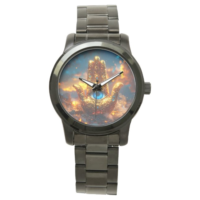 HAMSA HAND - ZEN BOEDDHISME HORLOGE (Voorkant)