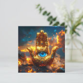 HAMSA HAND - ZEN BOEDDHISME KAART (Staand voorkant)