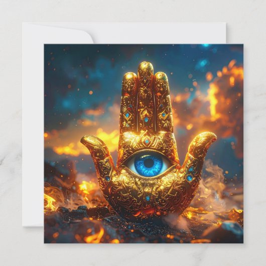 HAMSA HAND - ZEN BOEDDHISME KAART (Voorkant)