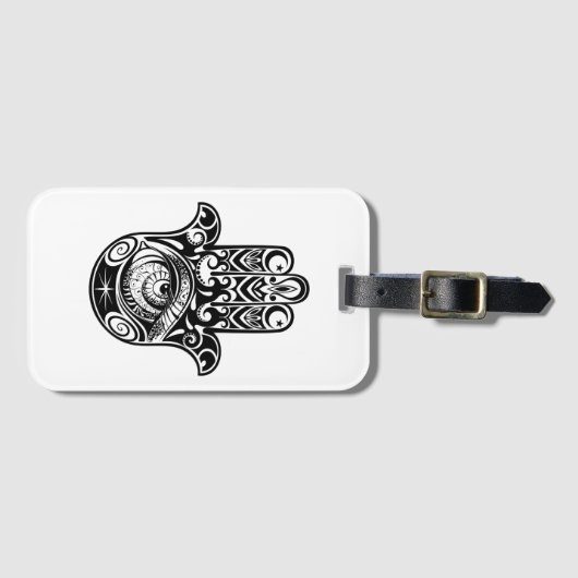 Hamsa Hand Zendoodle Bagagelabel (Voorkant (horizontaal))