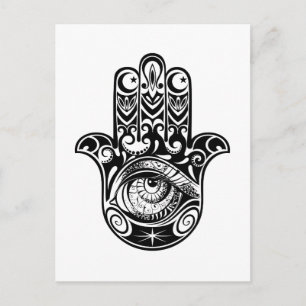 Hamsa Hand Zendoodle Briefkaart