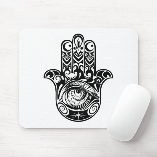 Hamsa Hand Zendoodle Muismat (Met muis)