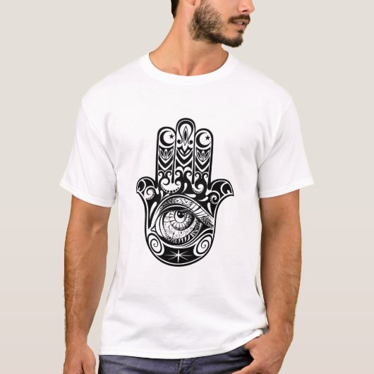 Hamsa Hand Zendoodle T-shirt (Voorkant)