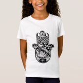 Hamsa Hand Zendoodle T-shirt (Voorkant)