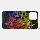 hamsa: handgetekend neonpatroon. Case-Mate iPhone case (Achterkant (horizontaal))