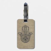 HAMSA Handje Fatima-symbool amulet Bagagelabel (Achterkant verticaal)