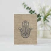 HAMSA Handje Fatima-symbool amulet Briefkaart (Staand voorkant)