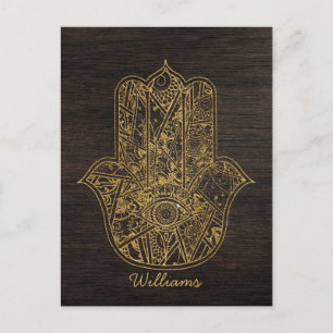 HAMSA Handje Fatima symbool amulet design Briefkaart