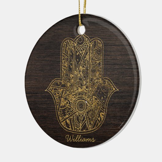 HAMSA Handje Fatima symbool amulet design Keramisch Ornament (Links)