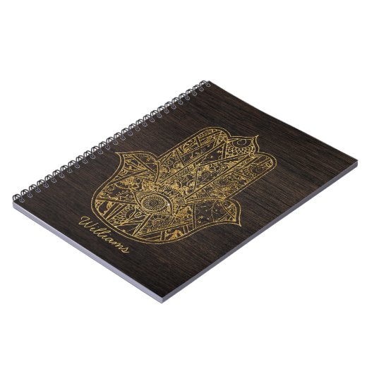 HAMSA Handje Fatima symbool amulet design Notitieboek (Linkerzijde)