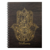 HAMSA Handje Fatima symbool amulet design Notitieboek (Voorkant)