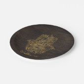 HAMSA Handje Fatima symbool amulet design Papieren Bordje (Gekanteld)