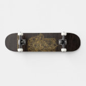 HAMSA Handje Fatima symbool amulet design Skateboard (Horizontaal)