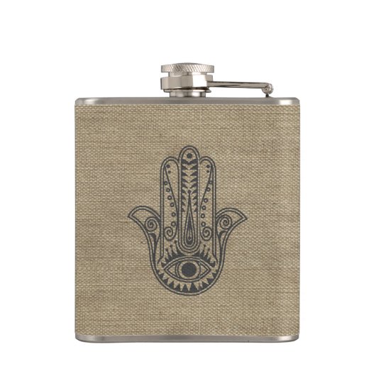 HAMSA Handje Fatima-symbool amulet Heupfles (Achterkant)