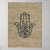 HAMSA Handje Fatima-symbool amulet Poster (Voorkant)