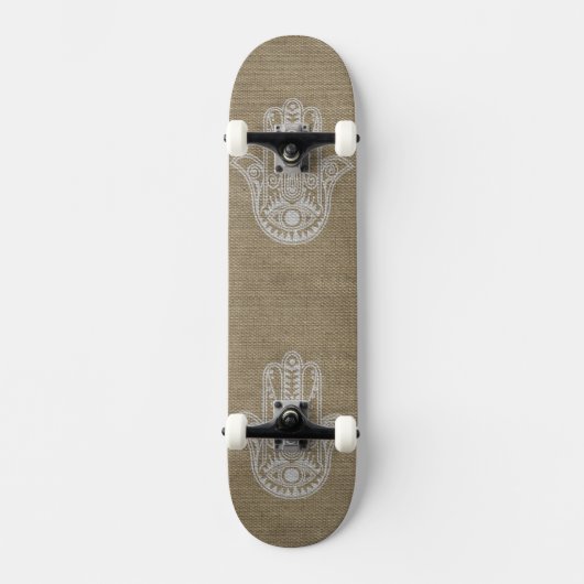HAMSA Handje Fatima-symbool amulet Skateboard (Voorkant)
