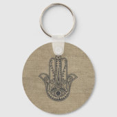 HAMSA Handje Fatima-symbool amulet Sleutelhanger (Voorkant)