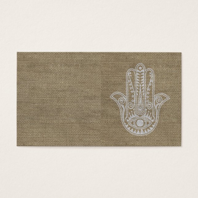 HAMSA Handje Fatima-symbool amulet Visitekaartjes (Voorkant)