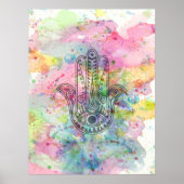 HAMSA Handje Fatima-symbool Poster (Voorkant)