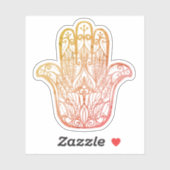 Hamsa-handsymbool aanmoedigen sticker (Vel)
