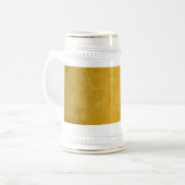 Hamsa harten bloemen Opal Art over goud Bierpul (Voorkant links)