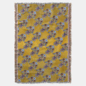 Hamsa harten bloemen Opal Art over goud Deken (Voorkant Verticaal)