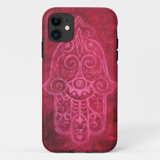 Hamsa in Magenta Case-Mate iPhone Case (Achterkant)