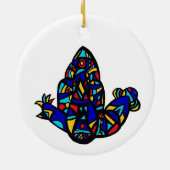 Hamsa Ji - Keramisch Ornament (Achterkant)