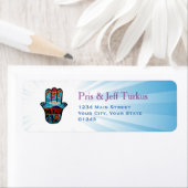 Hamsa Judaica Boom van het Leven Etiket (Insitu)