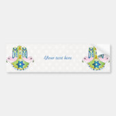 Hamsa judaica bumpersticker (Voorkant)