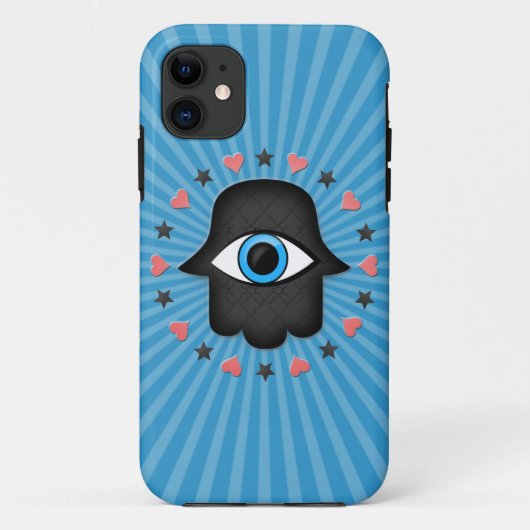 hamsa khamsa oog in hand van de godin Case-Mate iPhone case (Achterkant)