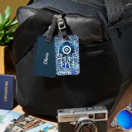 Hamsa Krullen Bagagelabel