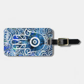 Hamsa Krullen Bagagelabel (Voorkant horizontaal)