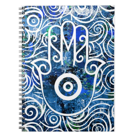 Hamsa Krullen Notitieboek (Voorkant)
