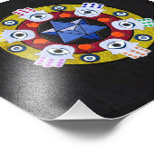 Hamsa Mandala Foto Afdruk (Hoek)