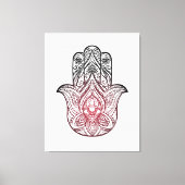 Hamsa met boho-patroon canvas afdruk (Voorkant)