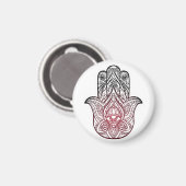 Hamsa met boho-patroon magneet (Voorkant / Achterkant)