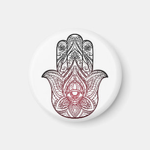 Hamsa met boho-patroon magneet