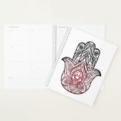 Hamsa met boho-patroon planner (Display)