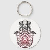 Hamsa met boho-patroon sleutelhanger (Voorkant)