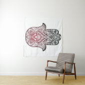 Hamsa met boho-patroon wandkleed (In Situ (horizontaal))