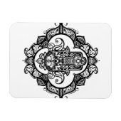 Hamsa met etnische Ornamenten Magneet (Horizontaal)