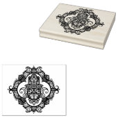 Hamsa met etnische Ornamenten Rubberstempel (Gestempeld)