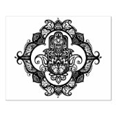 Hamsa met etnische Ornamenten Rubberstempel (Afrduk)