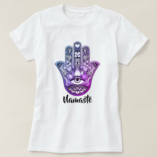 Hamsa Namaste T-shirt (Design voorkant)