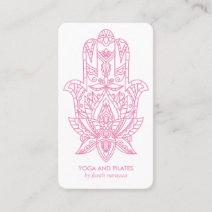 Hamsa   PINK Wellness spa massage yoga holistic Visitekaartje