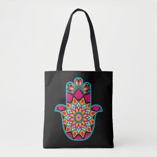HAMSA Protect Luck Amulet Canvas tas (Voorkant)