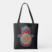 HAMSA Protect Luck Amulet Canvas tas (Achterkant)